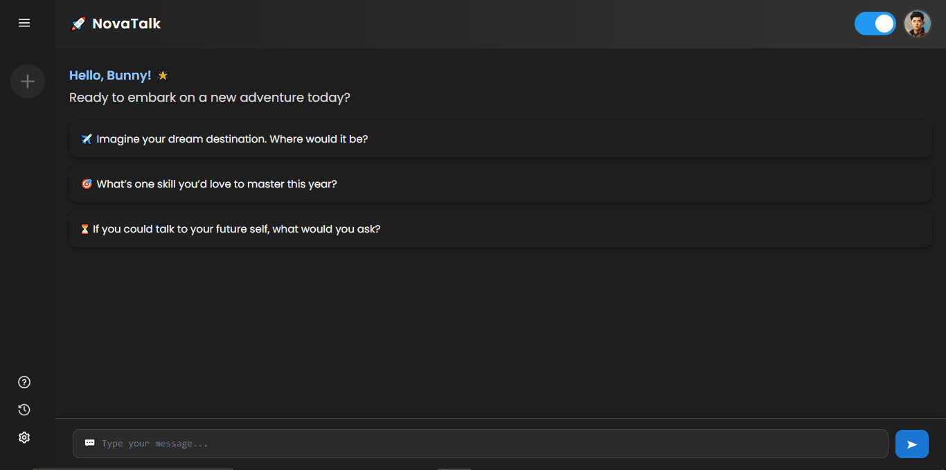 NovaTalk screenshot